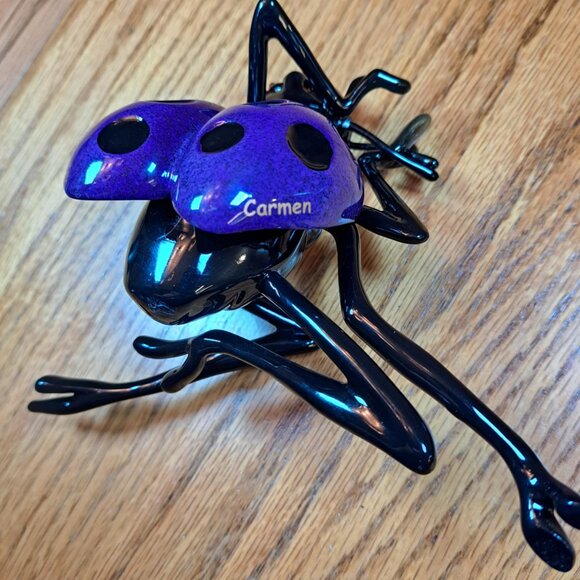 KITTY CRITTERS CARMEN LADYBUG PURPLE KITTY CANTRELL #8158 RETIRED - Picture 6 of 9